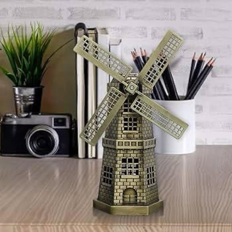 Antique Dutch Windmill Model - Timeless Elegance for Home Decor