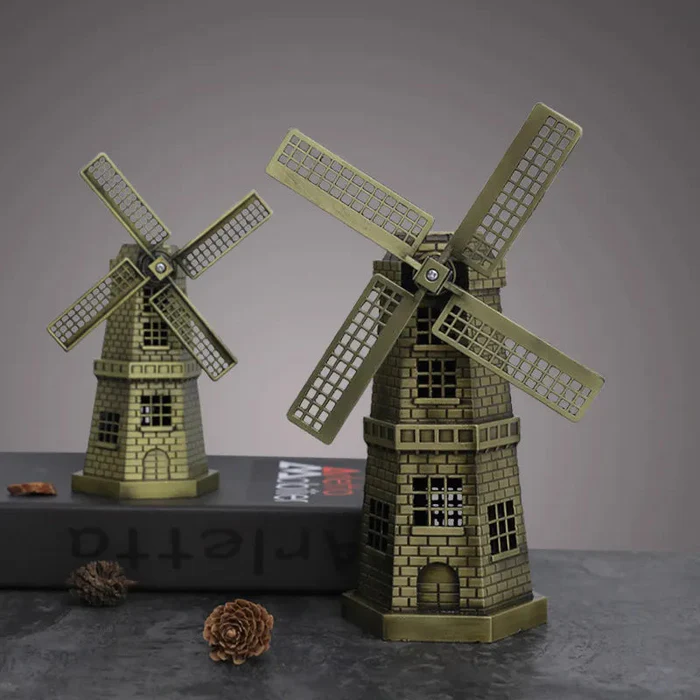 Antique Dutch Windmill Model - Timeless Elegance for Home Decor
