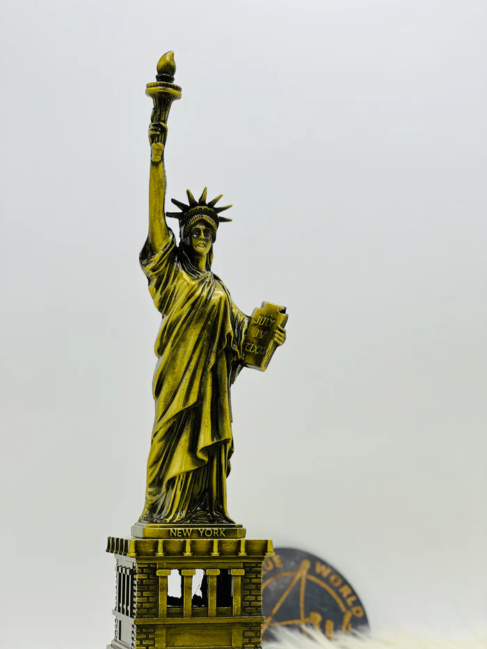 The Iconic Metal Statue of Liberty - A Symbol of Freedom and Hope