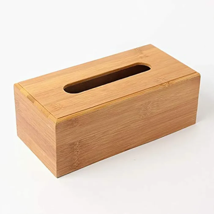 Eco-Friendly Bamboo Tissue Box - Stylish Organization for Your Home