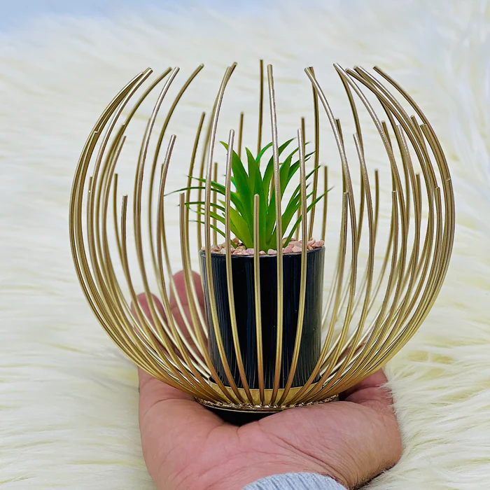 Lifelike Artificial Golden Pot Plant – A Touch of Nature Without the Maintenance