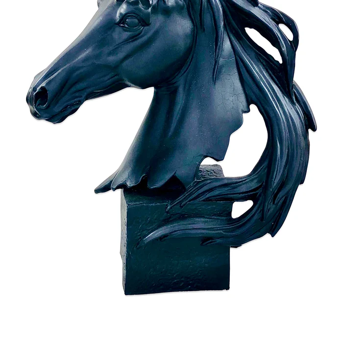 Matt Black Stallion Horse Lamp – Elegant Home Lighting