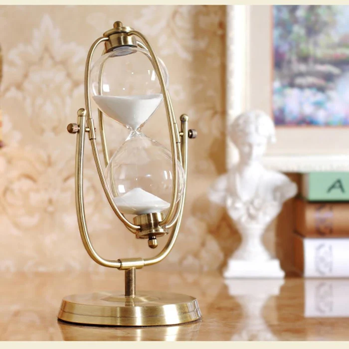 Regal Metal Round Countdown Timer for Modern Living