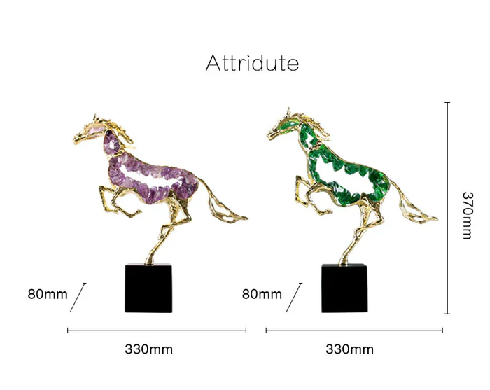 Stunning Amethyst Horse Metaphysical Crystal Decor - Enhance Your Space