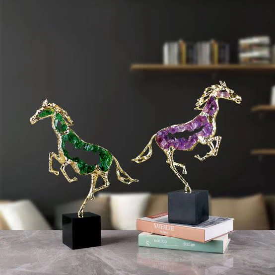 Stunning Amethyst Horse Metaphysical Crystal Decor - Enhance Your Space