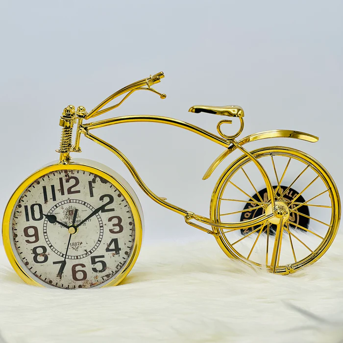Elegant Bicycle Table Clock - Timeless Style for Cycling Enthusiasts