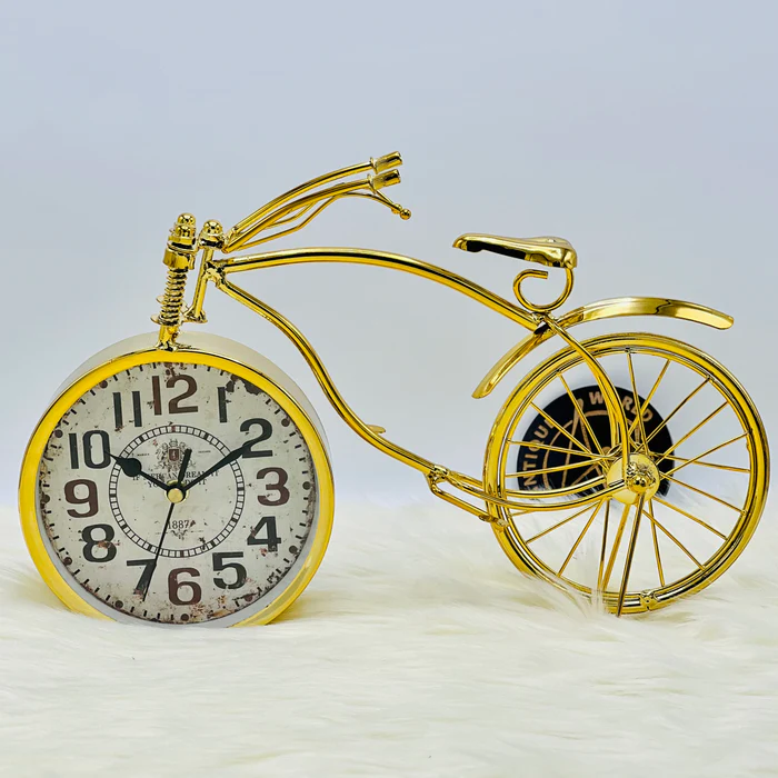 Elegant Bicycle Table Clock - Timeless Style for Cycling Enthusiasts