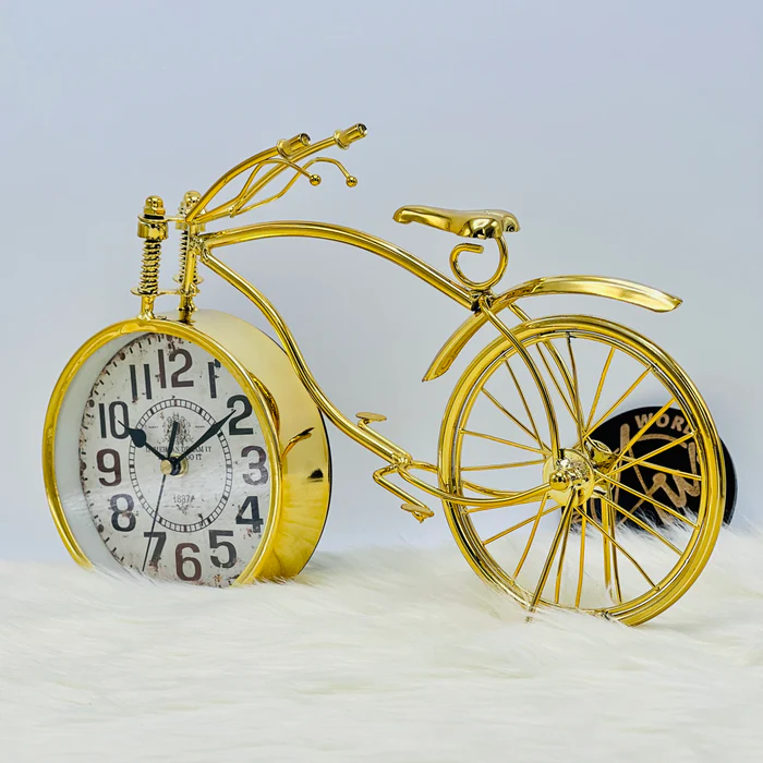 Elegant Bicycle Table Clock - Timeless Style for Cycling Enthusiasts