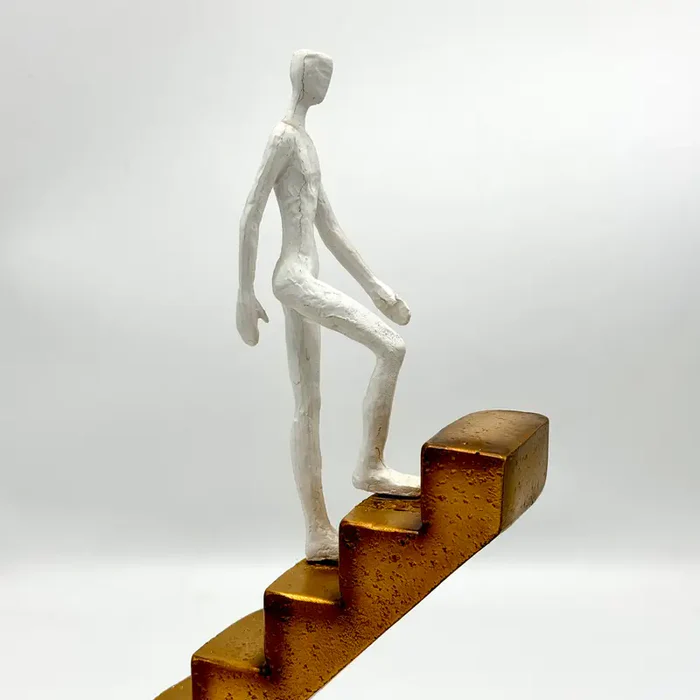 Human Ladder Figure - Unique Artistic Sculpture
