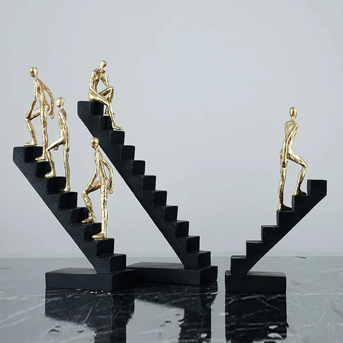 Human Ladder Figure - Unique Artistic Sculpture