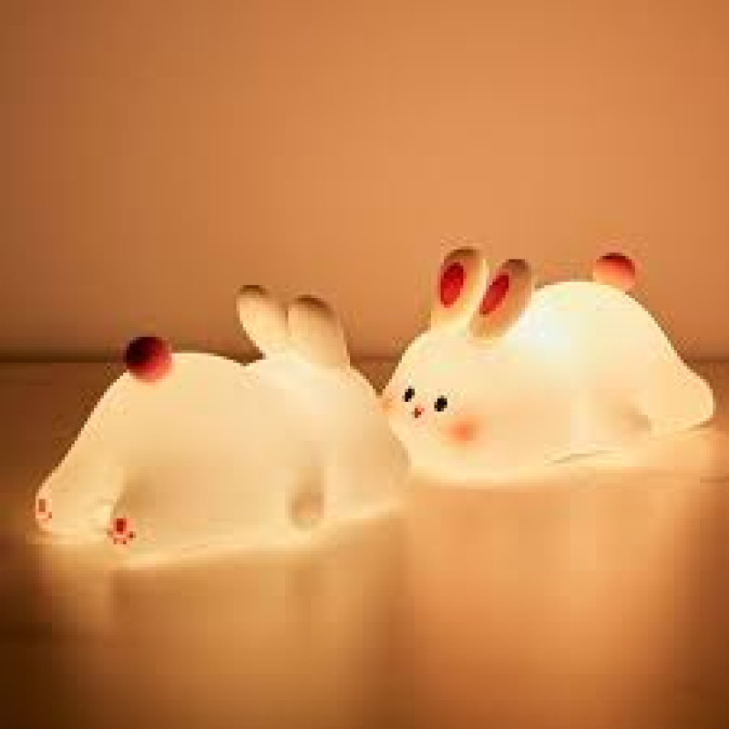 Adorable Rabbit Silicone Lamp – The Perfect Night Light for Kids
