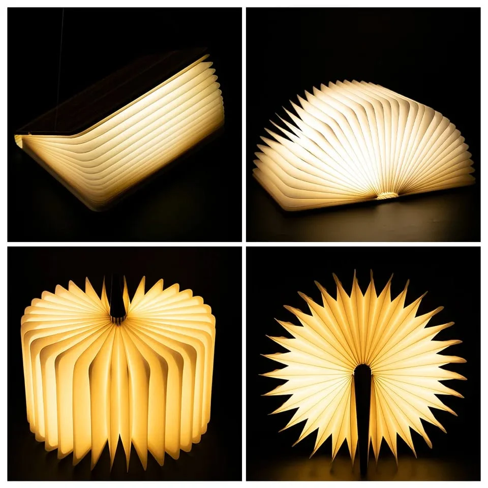 LED Wooden Book Lamp: Illuminate Your Space with Style