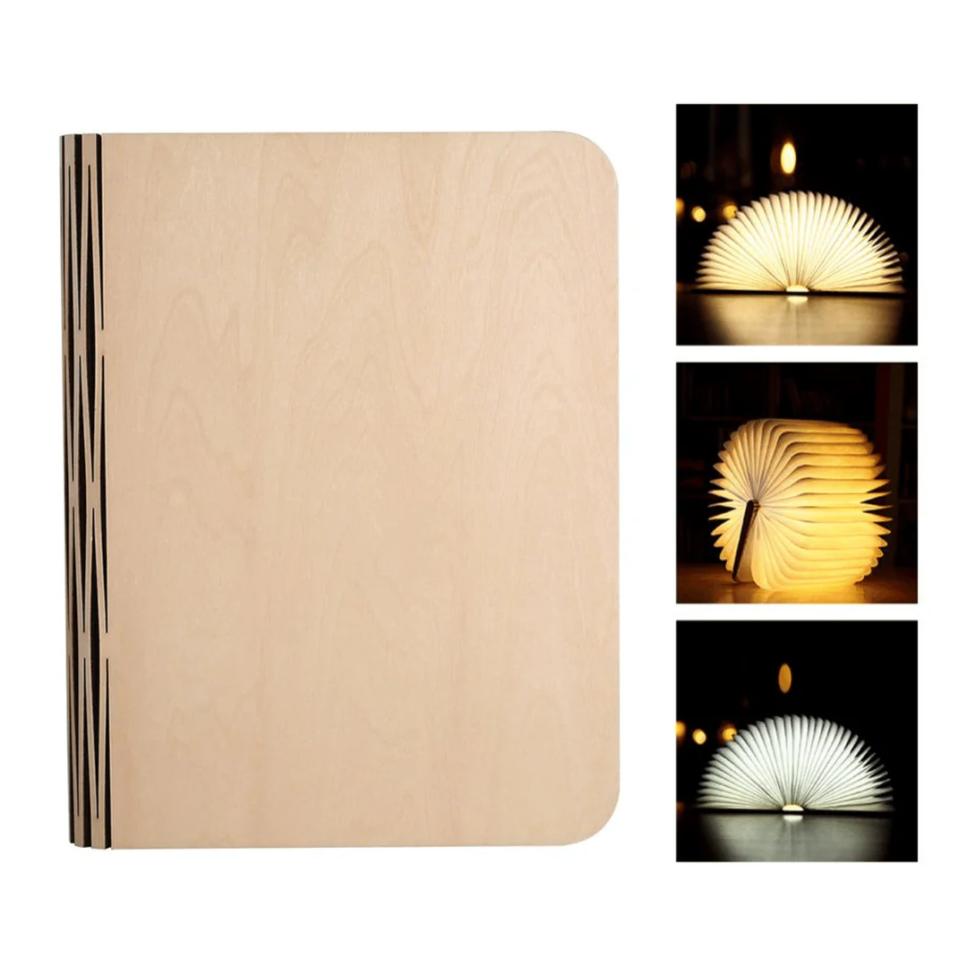 LED Wooden Book Lamp: Illuminate Your Space with Style