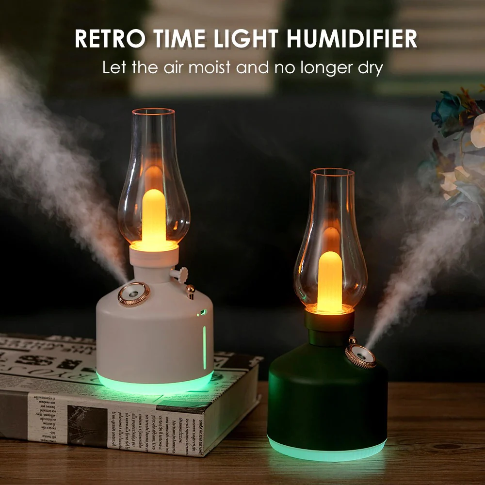 Retro Lamp Air Humidifier - Stylish Comfort for Your Home