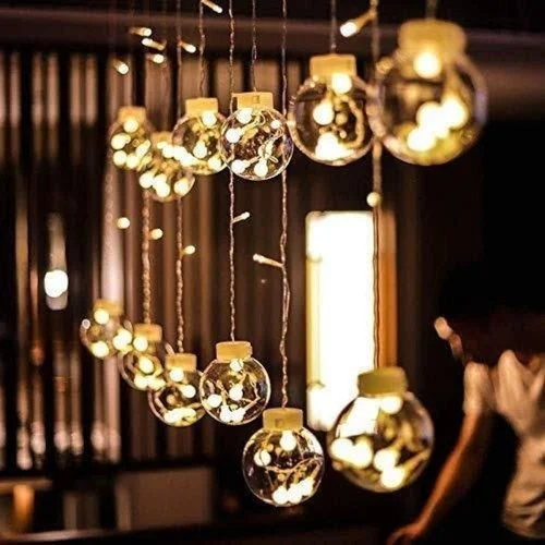 Transform Your Space with Big Ball Curtain LED String Lights