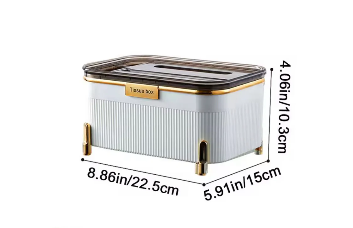 3-in-1 Multifunctional Desktop Tissue Box: Organize & Elevate Your Space