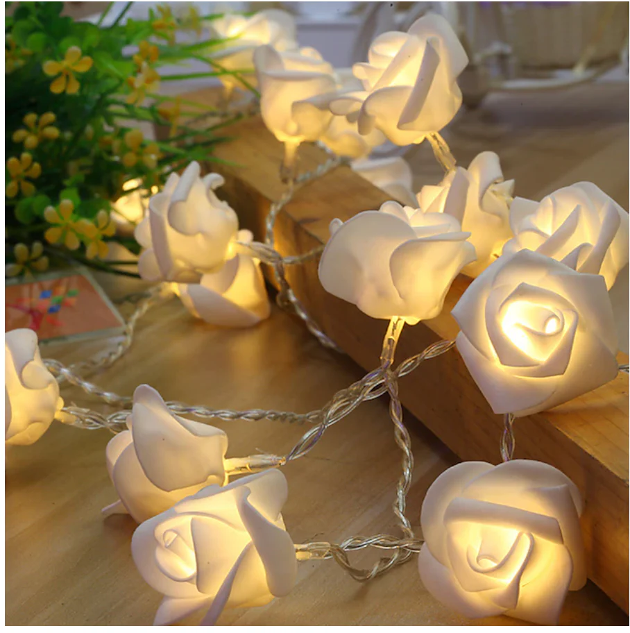 20 Flower LED String Lights – Enhance Your Décor with Charming Illumination