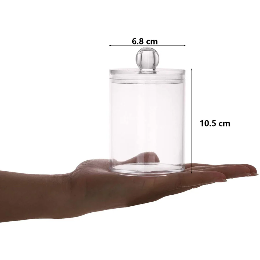 Stylish Acrylic Cotton Swab Holder for Organized Spaces