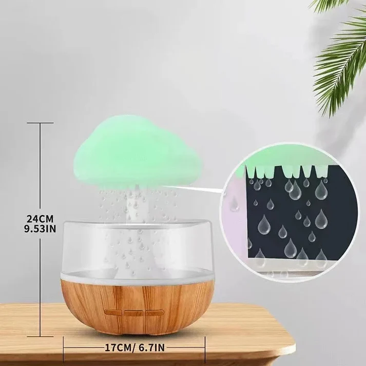 Mushroom Rain Humidifier with Night Light – Enhance Your Space