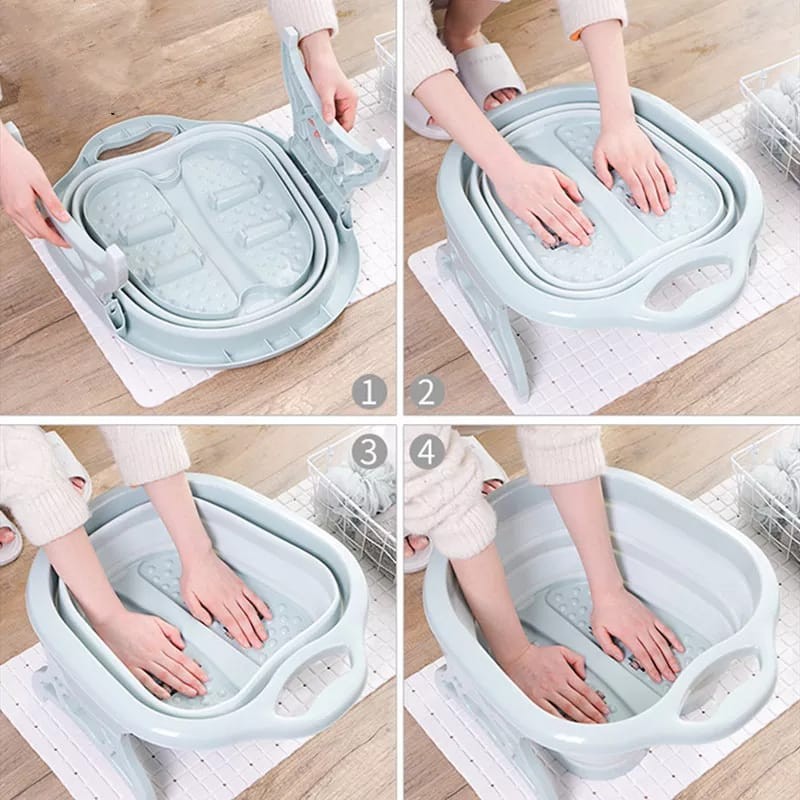 Foldable Pedicure Foot Massager – Portable Spa & Relaxation Machine