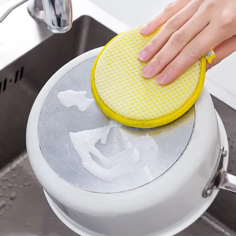 Double Sided Cleaning Sponge – Soft & Scrub Dual Surface Dishwashing Sponge for Effortless Kitchen Cleaning