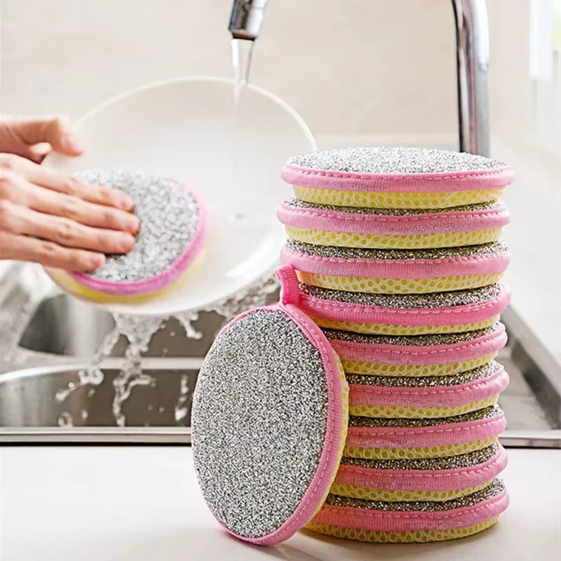 Double Sided Cleaning Sponge – Soft & Scrub Dual Surface Dishwashing Sponge for Effortless Kitchen Cleaning