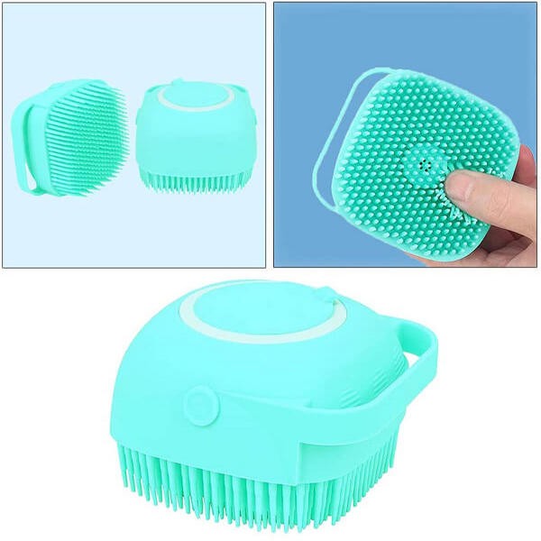 Silicone Body Scrub Sponges with Soap Dispenser Bath Brush
