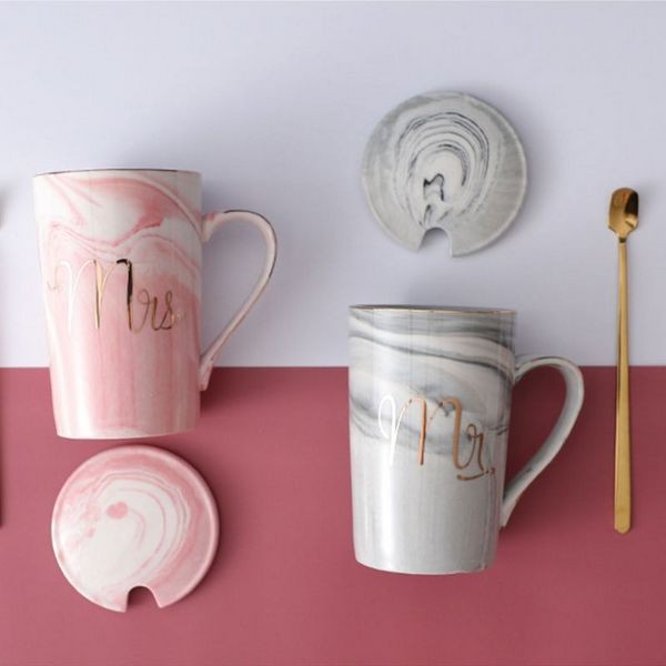 Couple Coffee Mug Pair With Spoon Gift Packing