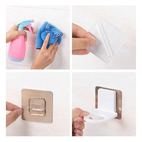 Shampoo & Sanitizer Adhesive Sticky Holder
