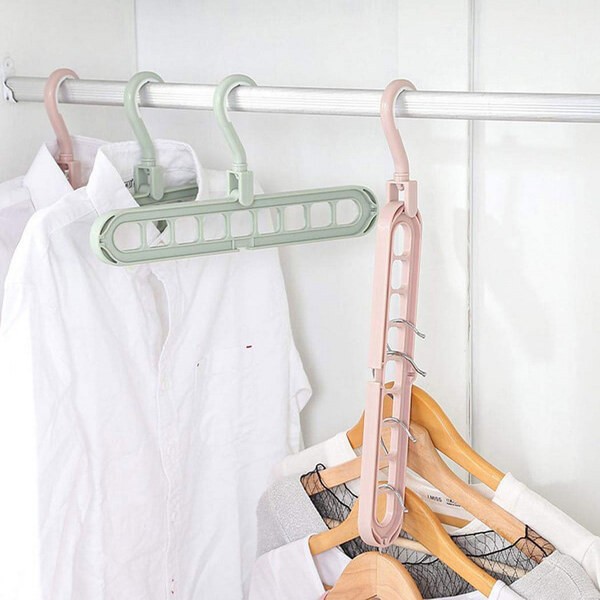 9-Hole Clothes Hanger Organizer Pack of 2