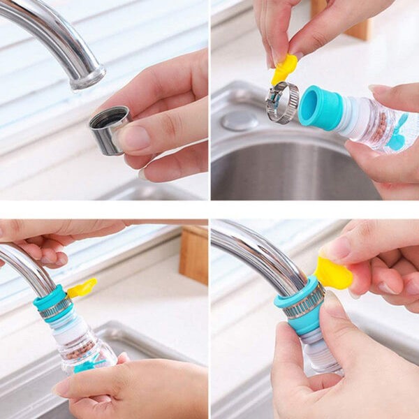 360° Rotating Faucet Booster Shower Head Filter