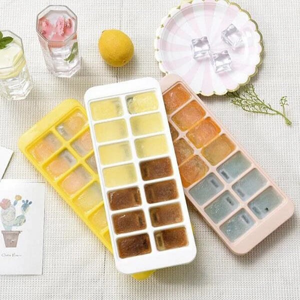 Silicone Ice Trays With Spill-Resistant