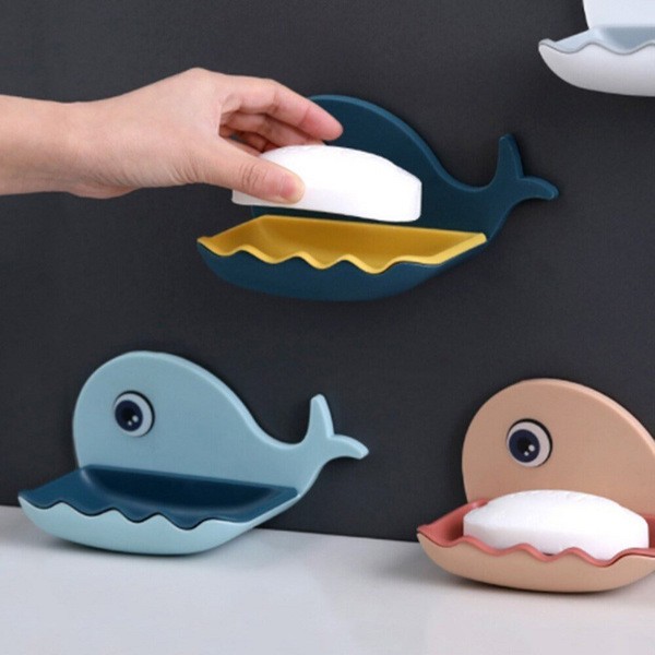 Whale Shapes Soap Dish Wall Mounted