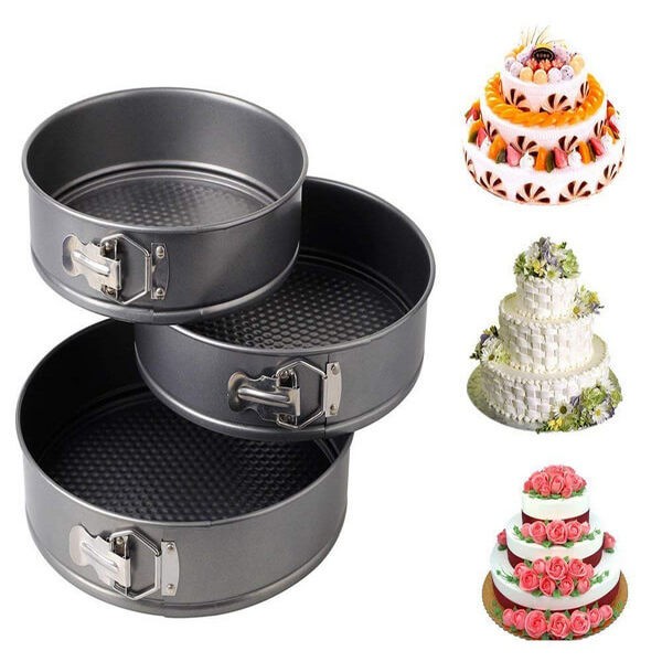 Pack of 3 Nonstick Cake Baking Pan