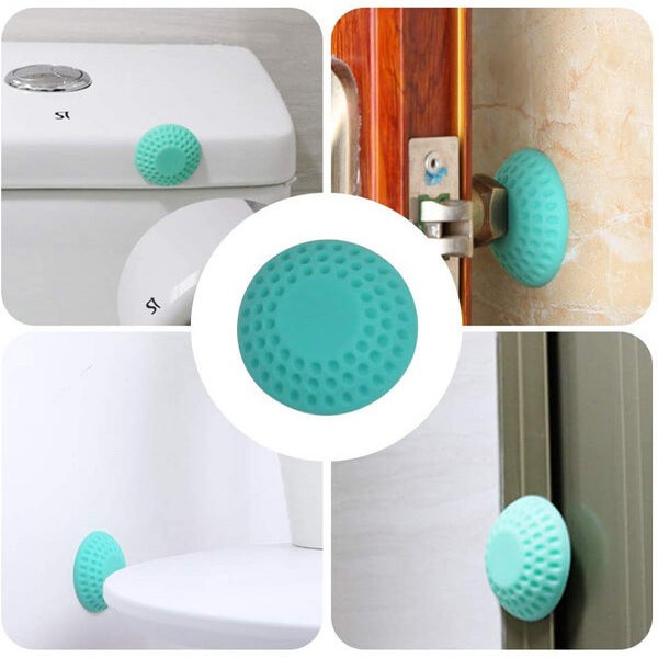 Rubber Door Knob Wall Protectors Pack of 2