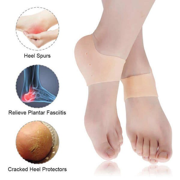 Heel Sleeves Spur Pain Relief and Cracked (Pair)