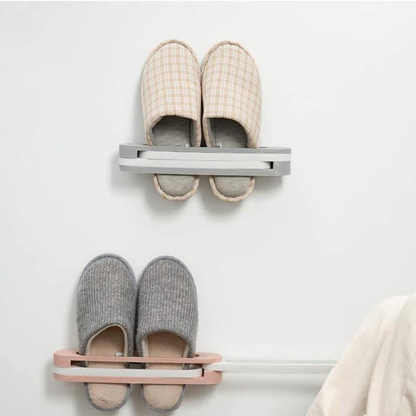 3 in 1 Foldable Slippers Plastic Shoes Hanger