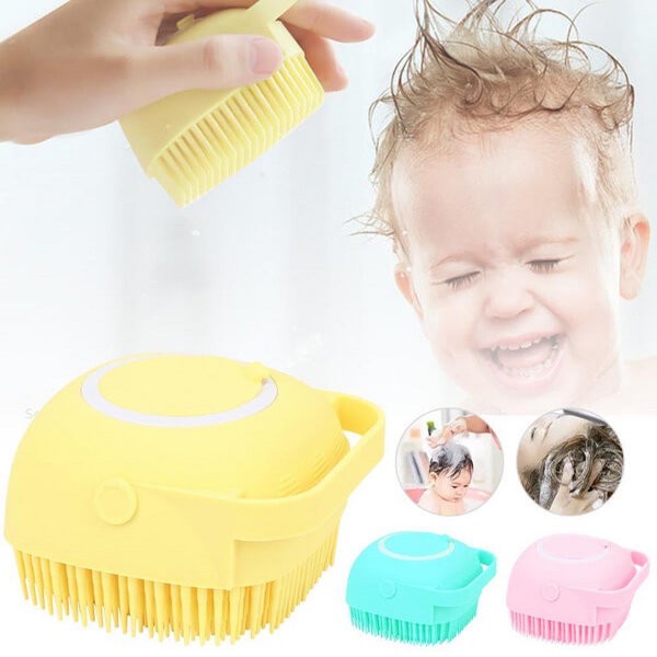 Silicone Body Scrub Sponges with Soap Dispenser Bath Brush