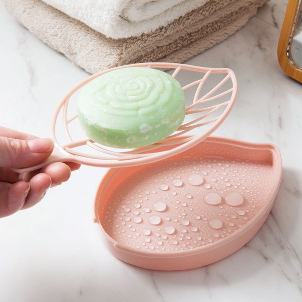 Leaf Shaped Holder With Drain Tray