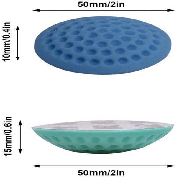 Rubber Door Knob Wall Protectors Pack of 2