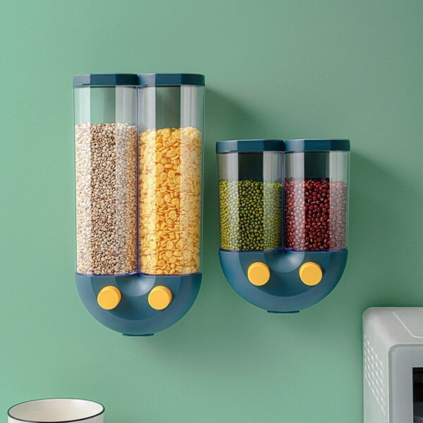 Wall-Mounted Cereal Dispenser for Bulk Dry Food