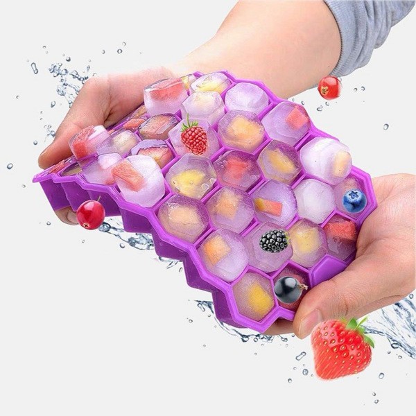 Silicone Honeycomb Ice Tray Without Lid