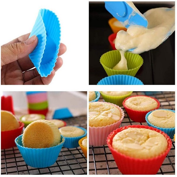 Pack of 4 Silicone Cupcake Molds