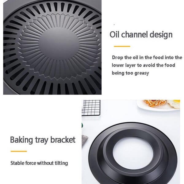 Non-Stick Smokeless Indoor BBQ Grill
