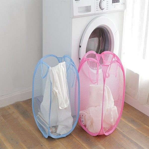 Foldable Mesh Laundry Basket