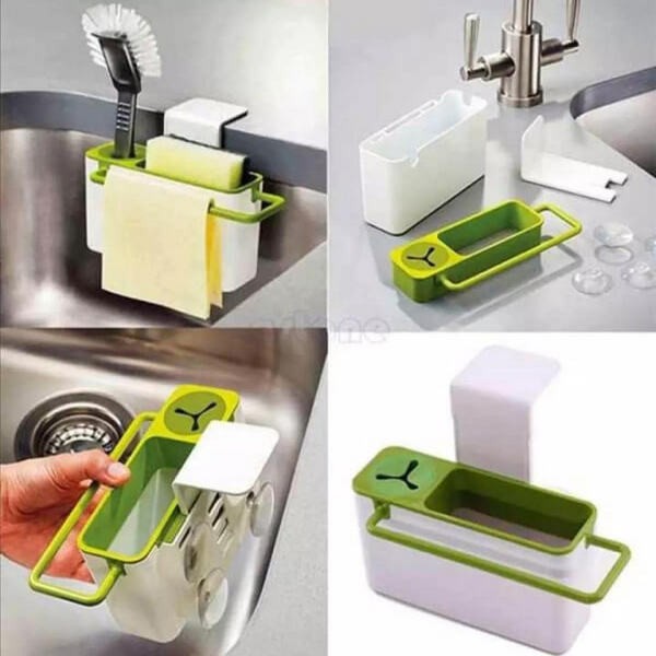 Kitchen Sink Drying Rack Sponge Holder