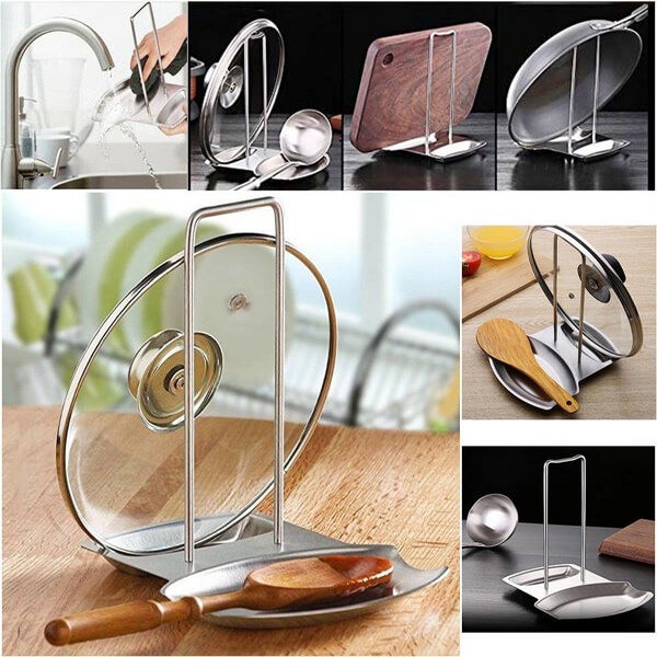 Stainless Steel Lid and Spoon Rest
