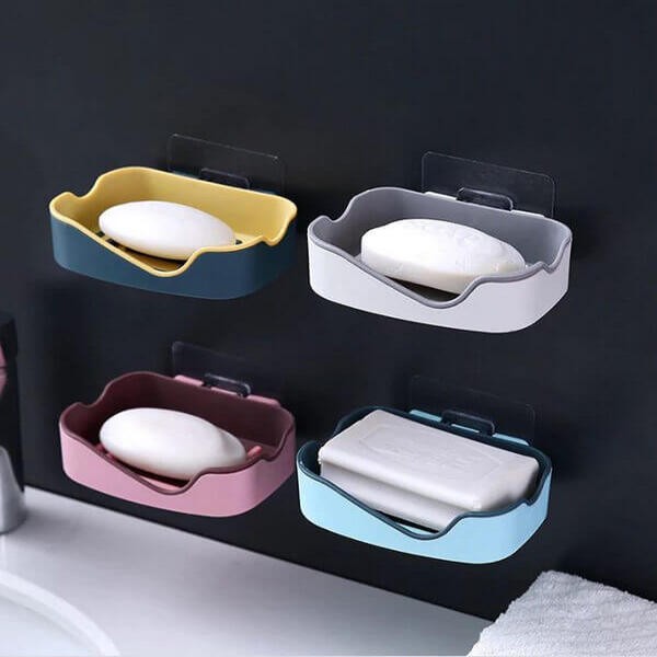 Wall Mounted Double Layer Soap Rack