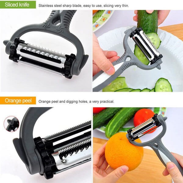 3 in 1 Rotatable Blade Vegetable Cutter