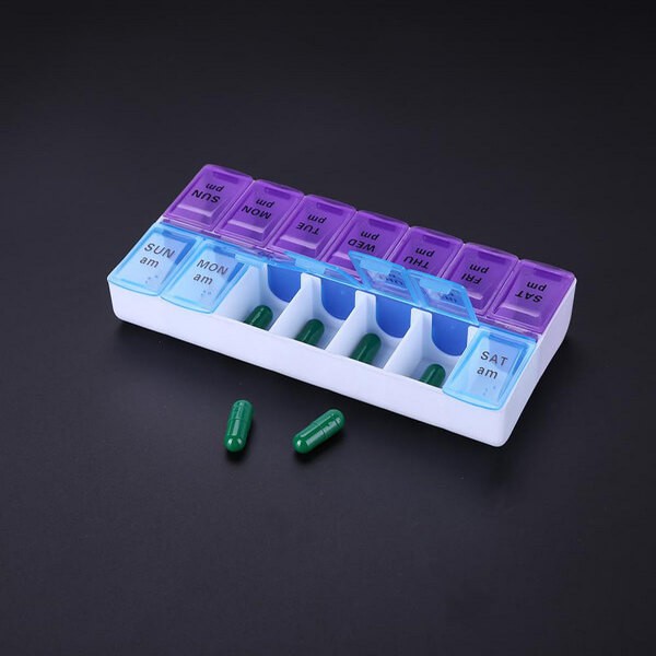 7 Day Pill Box Medicine Tablet Dispenser